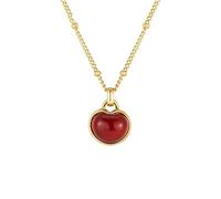 crayfomo Ankra Red Irregular Bead Necklace for Women Niche Light Luxury Temperament Versatile and Fashionable Necklace