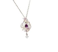 crayfomo Dream Perfume Bottle Pendant,Light Luxury Fairy Style Necklace,Advanced Clavicle Chain,Gentle Temperament Jewelry,Necklace For Women's Fashion Costumes