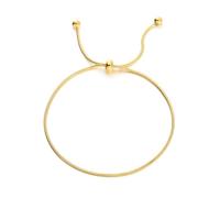 crayfomo Fashion Gold Snake Bone Bracelet, Simple and Unique Titanium Steel Material, Push-pull Style Bracelet, Charming Accessory for Summer Beach and Party Occasions