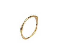 crayfomo Fashionable Irregular Geometric Personalized Metal Ring, European and American Style Titanium Steel Minimalism Retro Ring