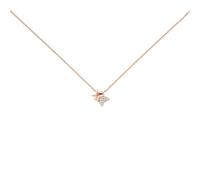 crayfomo Gold Plated Four-Point Star Necklaces for Women Sparkling Cubic Zirconia Necklaces Dainty Double Stars Pendant Necklace Minimalism Jewelry for Party, Birthday Gifts