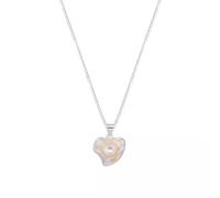 crayfomo Irregular Heart-shaped Pearl Pendant Necklace Love Heart Choker Necklace Fashion Jewelry Gifts for Women