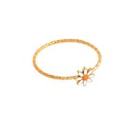 crayfomo Minimalist Daisy Flower Ring for Women, Size 6 Stainless Steel Tiny Boho Chic Band, Dainty 0.2g Fresh Style Jewelry-6