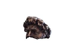 crayfomo Mysterious Masked Face Gothic Style Ring, David Sculpture Adjustable Ring - A Unique Artistic Personalised Gift for Both Men and Women