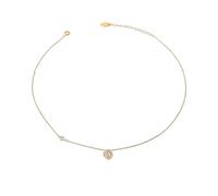 crayfomo Romantic Love Zircon Collarbone Chain, Fine Chain Adjustable Gentle Necklace, Suitable for Dating, Parties, and Gift Giving