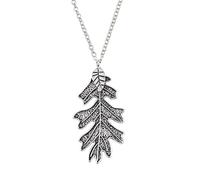 crayfomo Vintage and Minimalist Oak Leaf Pendant Necklace with Fashionable and Versatile Leaf Shapes