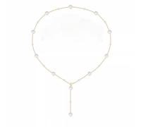 crayfomo Vintage Pearl Tassel Necklace for Women, Light Luxury High-End Collarbone Chain, Hypoallergenic Titanium Steel Choker, Exquisite Jewelry Gift