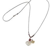 crayfomo White Jade Ruyi Xiangyun Lock Necklace Chinese Traditional Element Design Handmade Adjustment Necklace Jewelry Gift for Women