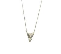 crayfomo Women's Silver-Tone Mini Flower Vase Pendant Necklace: Wearable Vase Design, Tiny Flower Holder, Minimalist Elegant Style