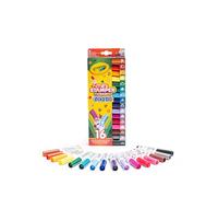 Crayola - 16 Washable Felt Tip Pens with Stamp Tip Pip Squeaks Assorted Colours for School and Leisure Ages 3+