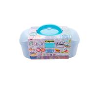 Crayola 16pc Pearl & Cosmic Dough Creative Blue Tool Box