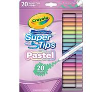 CRAYOLA Pastel SuperTips Washable Markers Assorted Colours Pack of 20