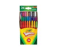 CRAYOLA 24ct Mini Twistables Crayons, Acrylic, Multicolour, 24 Count (Pack of 1)