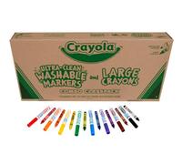 CRAYOLA 256ct. Large Size Crayons & Ultraclean Washable Markers (52-3348)