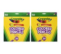 Crayola 50ct Long Colored Pencils (68-4050) Pack of 2