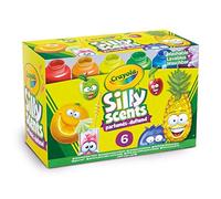 CRAYOLA 54-2392-E-000 6ct 2oz Washable Silly Scents Paints | Formule lavable à base d'eau, Gouaches en pots de 59 ml avec bouchon refermable, Peau et tissus se nettoient facilement
