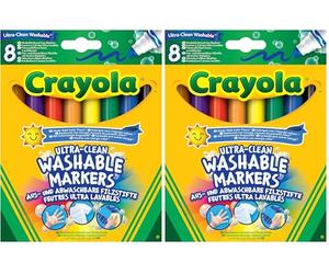 CRAYOLA 58-8328-E-000 Ultra-Clean Washable Markers Assorted (Pack of 2)
