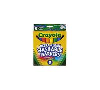 Crayola 587808 Washable Markers Broad Line, 8 Count Classic Colors, Case of 24