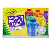 Crayola Washable Metallic Paints - 6 PCS