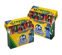 Crayola 64ct Ultra Clean Crayons, 2 Pack, Multicolor