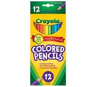 Crayola 68-4012 Long Colored Pencils 12 Count