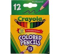 Crayola 68-4112 Colored Pencils Short 12 Count (Pack of 2)