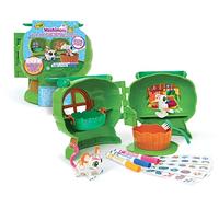 CRAYOLA 74-7476 Washimals Safari Tree House Set for Colouring and Bathing Puppies, Assorted Colours, Set of 11