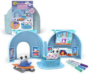 CRAYOLA 74-7477 Washimals Adventure Arctic Igl Set for Coloring and Bathing for