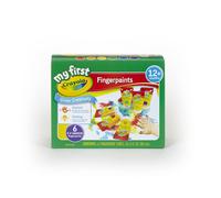 Crayola My First Washable Fingerpaint Art Tools 6 Count Easy Squeeze Tubes Paint - Multicolor
