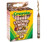 CRAYOLA 918992.048 24 Colours of The World Skin Tone Crayons