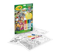 CRAYOLA - Activity & Colouring Album Paw Patrol 32 Colouring Pages and 7 Washable Mini Felt Tip Pens 04-6918G