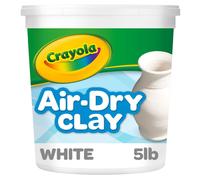Crayola Air Dry Clay, Natural White Modeling Clay, 5 Lb Bucket