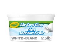 Crayola Air Dry Clay Bucket, White, 2.5 Pound