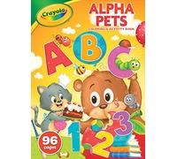 Crayola Alpha Pets Coloring Pages and Stickers, Number & Alphabet Coloring Book