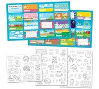 Crayola Alphabet Chart with Colour-In Stickers, none