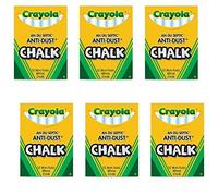 CRAYOLA Anti-Dust Chalk White 12-Pack