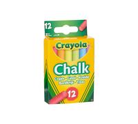 CRAYOLA Anti-Dust Coloured Chalk - Assorted Colours (Pack of 12) | Smooth Texture Makes Writing & Drawing on Blackboards Easy!