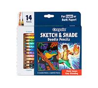 Crayola Art Pencils for Sketching & Shading, Colored Pencils, Includes 2 Graphite Pencils, 14 ct
