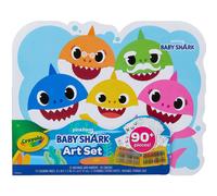 Crayola Baby Shark Art Set 90 Pieces Gift for Kids 4 5 6 7