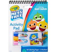 CRAYOLA Baby Shark Color Wonder Travel Activity Pad, Mess Free Coloring, Gift for Kids, 3, 4, 5, 6
