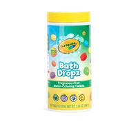Crayola Bath Dropz Color Changing Tablets 200 Piece Fizzies Bath Bombs in Assorted Colors Fragrance Free Water-Coloring Tablets