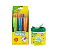 CRAYOLA Bathtub Markers Color Bath Drops 60 tablets