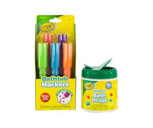 CRAYOLA Bathtub Markers Color Bath Drops 60 tablets