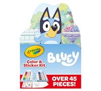 Crayola Bluey Art Kit for Kids (45pcs), Bluey Coloring Book Pages, Bluey Stickers for Kids, Bluey Toys For Girls & Boys, Toddler Gift, 4+