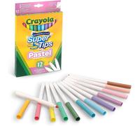 12 Bright Supertips Pastel Edition by Crayola