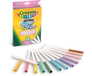 Crayola Bright Supertips Pastel Edition, Pack of 12