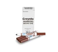 Crayola Brown Markers, Broad Line Markers, 12 Count, 58-7800-007