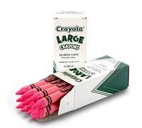 Crayola Bulk Crayons Large Size, Carnation Pink - Pack of 12