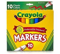 Crayola Class Clear Broad 10 Pack Markers Colouring