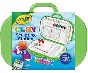CRAYOLA Clay Scultping Station, Art Set for Kids, Gift for Ages 4, 5, 6, 7